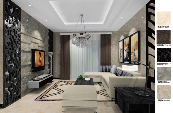 91看片的免费的网站陶瓷磚應用效果：徐州開元翡翠灣F戶型91APP免费看片效果鑒賞