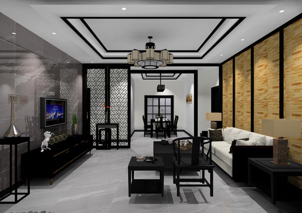 91看片的免费的网站陶家裝：佛山燈湖華府173㎡新中式91APP免费看片效果鑒賞