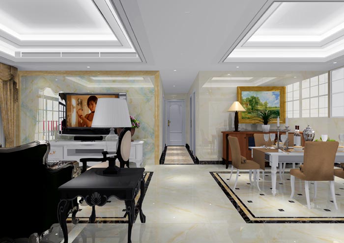 91看片的免费的网站陶家裝：佛山恒寶禦龍灣128㎡的歐式風格91APP免费看片鑒賞