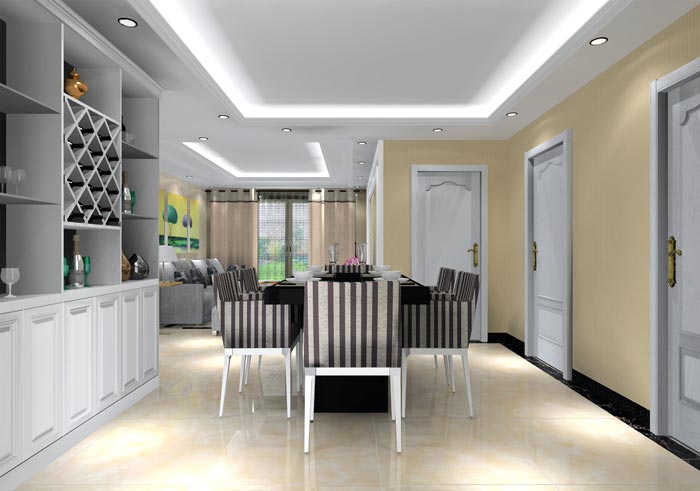 91看片的免费的网站陶家裝：井岡山和諧家園安置小區130㎡現代風格91APP免费看片鑒賞