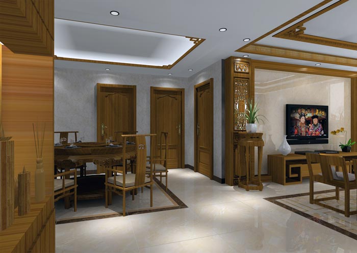 91看片的免费的网站陶家裝：井岡山和諧家園安置小區130㎡中式風格91APP免费看片鑒賞