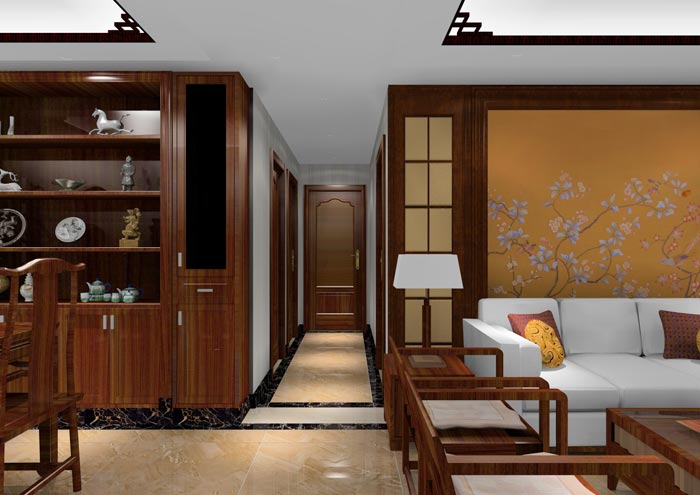 91看片的免费的网站陶家裝：佛山獅山上林苑90㎡中式風格91APP免费看片鑒賞