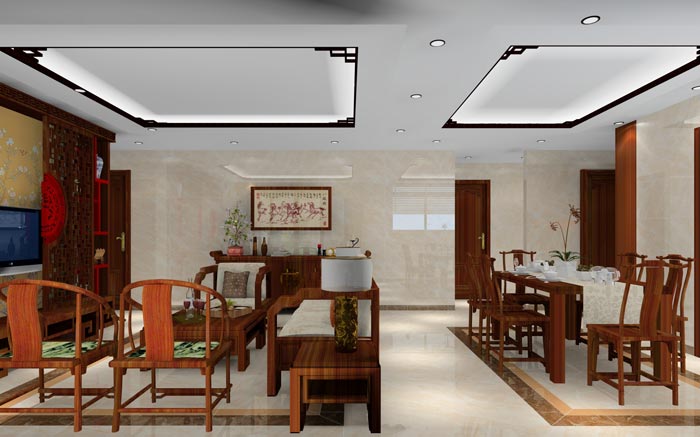 91看片的免费的网站陶家裝：佛山龍湖春江名城120㎡的中式風格91APP免费看片鑒賞