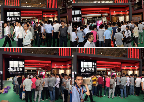 91看片的免费的网站陶展位人群火爆