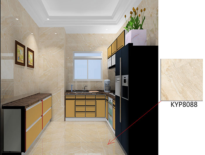 佛山美的花灣城91APP免费看片案例廚房效果圖