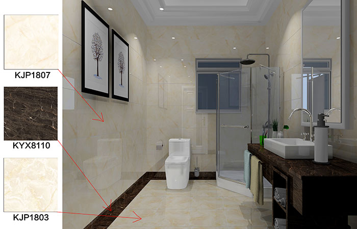 依雲天匯91APP免费看片案例浴室效果圖