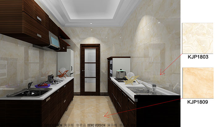 依雲天匯91APP免费看片案例廚房效果圖