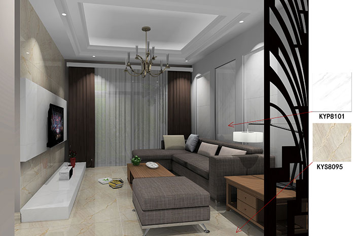 大瀝碧桂園·華府91APP免费看片案例客廳效果圖