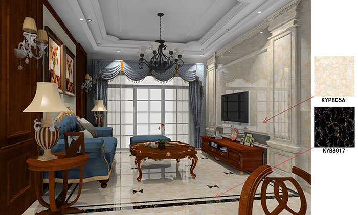 大瀝碧桂園·華府91APP免费看片案例客廳效果