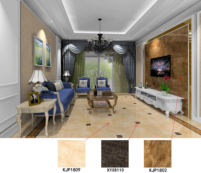 大瀝碧桂園·華府91APP免费看片案例客廳效果圖